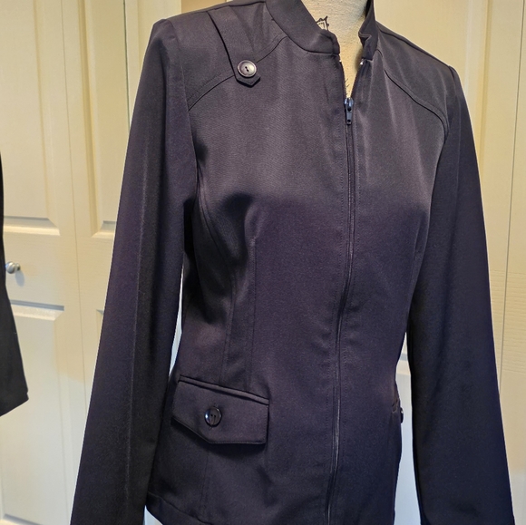 Vintage Optionally Navy Zip Blazer - Picture 1 of 5
